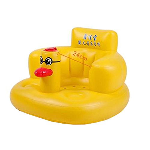 Baby Safe Inflatable Chair Portable Kids Sofa Learn Stool Training Seat(Duck)