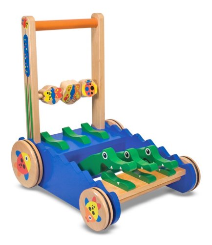 Melissa & Doug Chomp & Clack Alligator Push Toy