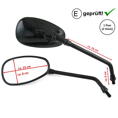 Rückspiegel Spiegel Set kompatibel mit Honda CX 650, CX 500 / CB 1, CB 450 S, CB 400 N (V51) - 2
