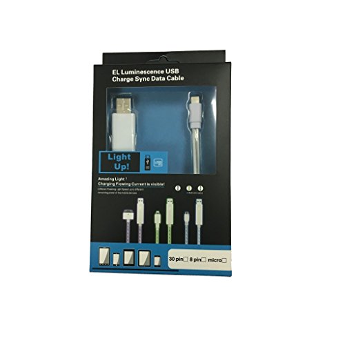 WELUV LED USB Kabel Handy Ladekabel Datenkabel KFZ Auto Lightning EL Charging Kabel Für iphone 7/7plus/6s/6/5 iPad Air Mini PCs Cable - 8
