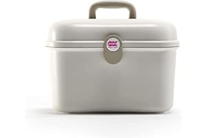 OKBABY Beauty Care - Kosmetikkoffer zur Aufbewahrung von Badeutensilien für Babys - Weiss
