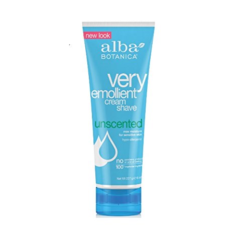 Alba Botanica Very Emollient Unscented Shave Cream, 100 g