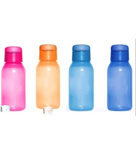 Aquaslim Lot 4 Bouteilles D'Eau Tupperware Aquaslim - Lot De 4 X 500 Ml - Léger Et Étanche Gourde Design Ergonomique