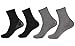 Makhry 2 Pairs Moisturizing Spa Gel Socks for Hard Dry Cracked Skin Recovery Socks Classical Grid Socks Men size 6-11 (Black Grid+Grey Grid)