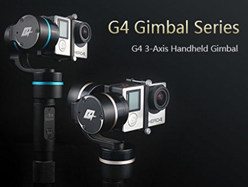 Feiyu Tech G4 Pro Monopod Ultra Estabilizador 3-Axis Soporte Gimbal de Mano para Cámara Deportiva Gopro 3/3+/4, SJ4000 SJ5000 SJ5000+