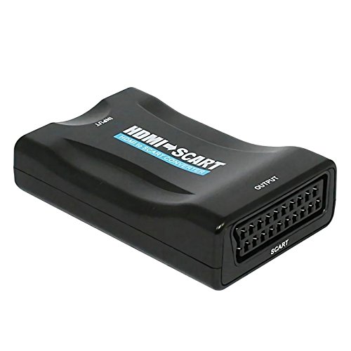 BW HDMI zu Composite Video SCART Stecker Stereo Audio Konverter SKY HD Blu-Ray Makibes Ausführung mit einem Reinigungstuch (HDMI to SCART)