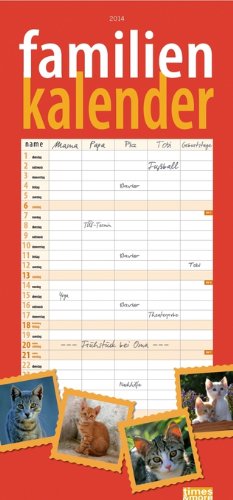 times & more Familienkalender Katzen 2014