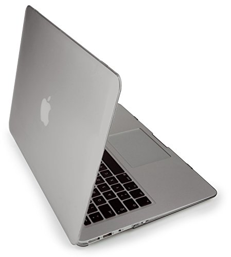 MyGadget *Crystal* Case Hülle - für Apple MacBook Air 13 Zoll - Mac ab Mitte 2011 (A1466/A1369)- Hardcase Hart Cover Schutzhülle in Grau