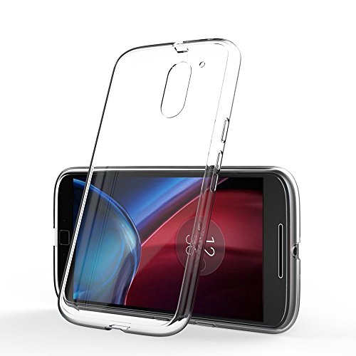 Moto G4/Plus Hülle Case Elekin Transparent TPU Case Crystal Clear Handyhülle Schutzhülle für Moto G4/Plus - 4