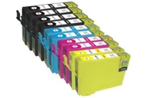 TONERSSHOP T0715 KIT 10 Cartucce Compatibili Nero+Colori Per Epson T0711-T0714 Stylus Office BX300F