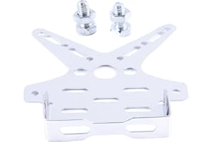ASUDARO Marco De Matrícula Universal, Marco De Matrícula De Motocicleta Placa De Matrícula Plegable Ajustable Soporte De Placa De Matrícula De Aleación De Aluminio Para Eléctrico vehículo Motocicleta