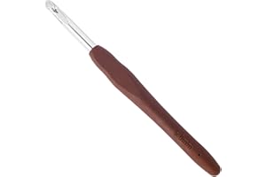 RUOJLING 1 Pieza Crochet,Agujas Crochet,Ganchillo,Ganchillos Crochet,Agujas de Ganchillo,Gancho de Crochet Ergonómico,con Mango Suave de TPR,para Tejido (6mm)