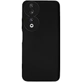Honor 90 ile Uyumlu Kılıf İnce Sıvı Silikon Tam Koruma Yumuşak Jel Silikon Kapak - Siyah