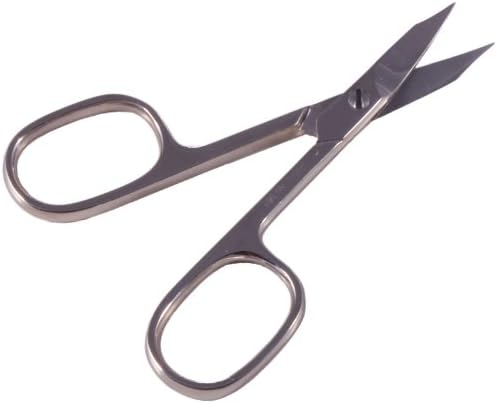 Dovo Cuticle & Nail Scissors Nickel Plated Curved 3 ½ "