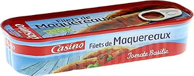 CASINO Filets de Maquereaux Tomate Basilic