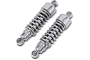 CRAFTRIDE Amortiguador trasero 267 mm compatible con Harley Davidson Sportster 883 86-10 descenso cromo