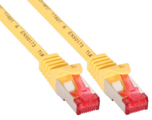 InLine 76433Y S/FTP Patchkabel (250MHz, PVC, Kupfer, 0,3 m) gelb
