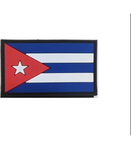 Toppa Termoadesiva Bandiera Di Cuba – U24 – Ricamata 8x5 Cm - 3