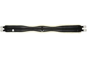 uphorse Saddle Girth PU Imitation Lambskin | Natural Black | 140 cm