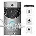 Price comparison product image JIADIAN Wireless Smart Door Bell,IP65 Waterproof Smart Doorbell 720P 2.4G WiFi Security Camera with Cloud Storage,Night Vision and Two-Way Audio for iOS and Android (Silver)