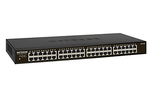 Netgear GS348-100EUS Unmanaged Gigabit Switch (48x Gigabit Ports, Metallgehäuse, lüfterlos, Stromverbrauch max. 11,1W) schwarz - 9