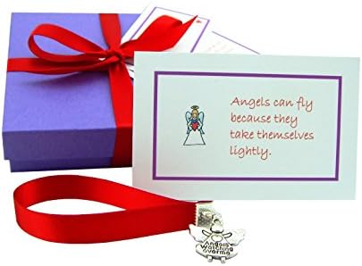 Angel Blessings - A Handmade Angel Gift To Bless Someone's Life! 52 Little Guardian Angel Quotes &amp; Blessings Gift Boxed With Rose Petals, Lavender Buds, Chocolates Or A Beautiful Silver Alloy Angel Charm. Includes A Poem &amp; Personalized Gift Tag – A Special Christmas Gift To Bring Peace, Joy &amp; Blessings!