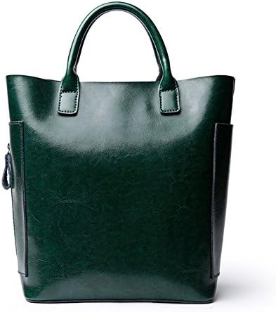 MuLier Women Handbags Shoulder Bags Tote Leather Handbags Fashion Large Capacity Bucket Bags (Dark-green)