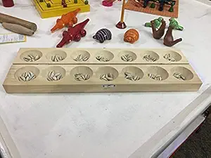 Simple Days Pallanguzhi / Vamana Guntali / Mancala Wooden Board Game