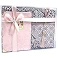 Tekbir Muslim Prayer Rug, Beads with Surah Book - Islamic Children Gift Box Janamaz - Portable Mat Carpet for Muslims Kids - Children Sajadah Mat (Pink)