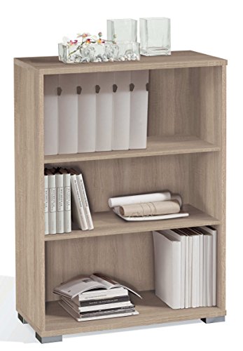 Abitti Estantería librería Biblioteca pequeña Color Cambrian, estantes Regulables, Gruesos de 22MM, para Oficina, despacho o Estudio. 102cm Altura x 75cm Ancho x 33cm Fondo