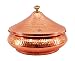 Indian Art Villa 6.0" X 7.8" X 2.8" Handmade Steel Copper Mughlai handi With Lid Volume 1.2 Ltr. serving Dish Platter Restaurant Ware Hotel Ware Home Gift Idea RS.1785.00