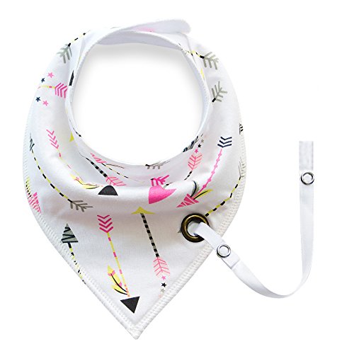 4er – packung unisex baby kleinkinder kopftuch leibchen mit druckknöpfen soft sabber aus bio – baumwolle dusche geschenkset superabsorbierende für kinderkrankheiten fütterung mit schnuller – clip - 2