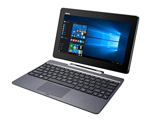 ASUS T100TAF 10 1 inch Convertible Notebook  Intel Atom Z3735F 1 33 GHz Processor  2 GB RAM  32 GB SSD  Integrated Graphics  Windows 10  - Black