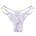 Price comparison product image Gaddrt Women G-string Thongs Intimates Briefs Lace Underwear Breathable Lingerie  (White)