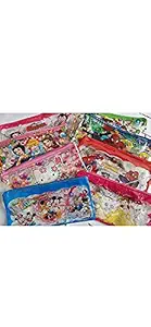 KRH store Birthday Party Return Gifts-Mix Stationery Kit Set in a Zipper Bag for Kids - Assorted Colours