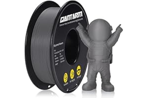GIANTARM Matte PLA Filamento, Filamento 1,75 mm per Stampanti 3D, Opaco PLA Roll 1kg Bobina, Opaca Grigio Scuro