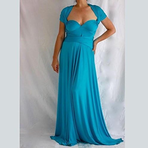 Bridesmaids Infinity Maxi Dress - Turquoise Blue