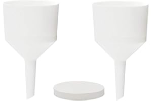 LABBOX KENZIUM – Pack 2 x Buchner Funnels + Filter Papers | Buchner: Diameter 75 mm | Plastic | Filter Paper: Diameter 70 mm, Qualitative, Medium Flow Rate | Ideal Laboratory and School