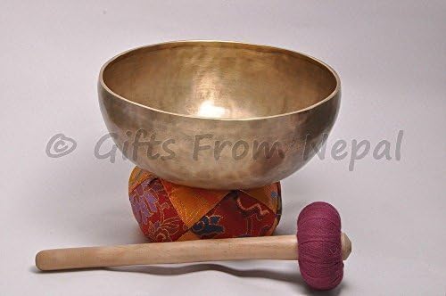 Singing Bowl - Tibetan Hand Hammered Singing Bowl - Buddhist Meditation Bowl 9 Inch