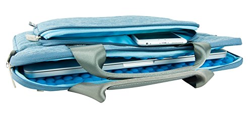 SunSmart Multifunktionale Universal-13.3-Zoll-Macbook-Beutelkasten breifcase für Macbook Pro 13.3 “ / MacBook Air 13.3 “ / Macbook Pro Retina-Display 13.3 “(blau) - 6
