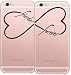 Produktbild iPhone 6 Plus/6S Plus Set von 2, Best Friends Forever BFF Deco Fairy Ultra Slim Transluzent Silikon Clear Case Gel Cover für Apple, Friends Forever