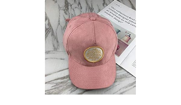 baby pink leather hat