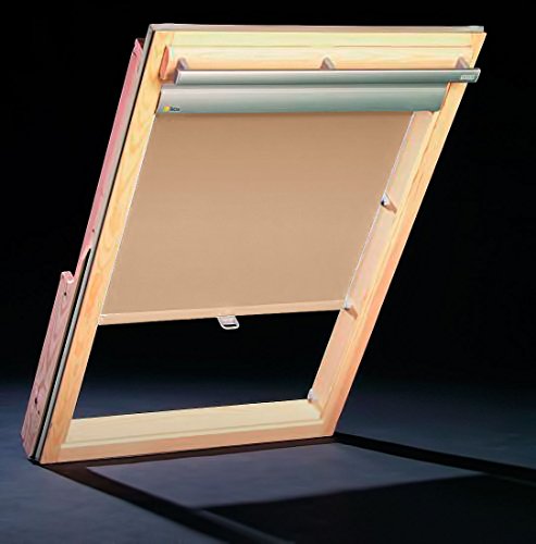 Dachfenster Thermo Rollos für Roto Fenster - Profilfarbe Silber (auch mit weißen Profilen erhältlich) – Deutschen Markenprodukt