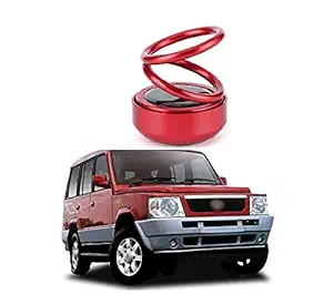 PRIKNIK Solar Energy Rotating Car Perfume with Long Lasting Organic Fragrance, Feel-Good Premium Car Air freshener Compatible with Tata Sumo