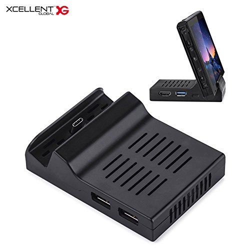 Preisvergleich Produktbild Xcellent Global Tragbares Mini Switch Dock Kühlung Ständer Ersatzhülle für Nintendo Switch HG249