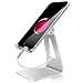 Produktbild Multi-Winkel Handy Ständer, Wsiiroon Phone Ständer, Halterung, Handy Halter für iPhone, iPad, Samsung Galaxy, Kindle, Huawei P8 P9 P10 / Lite, Honor 6X 8 und alle anderen Tabletten Telefone - Silber