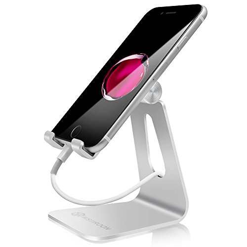 Multi-Winkel Handy StÃ¤nder, Wsiiroon Phone StÃ¤nder, Halterung, Handy Halter fÃ¼r iPhone, iPad, Samsung Galaxy, Kindle, Huawei P8 P9 P10 / Lite, Honor 6X 8 und alle anderen Tabletten Telefone - Silber