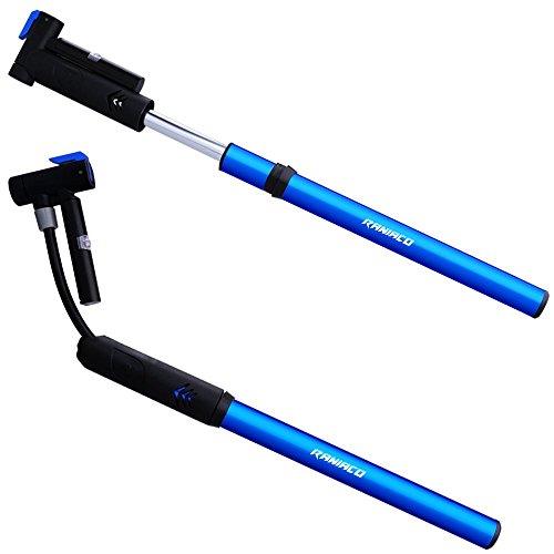 Minipumpe, Fahrradpumpe, Raniaco 120 PSI Portable Frame Tragbar Fahrradpumpen mit Manometer, hohen Druck Fahrrad Pumpe für Presta & Schrader, mit Reifen Reparatursatz Kit und Kugel & Ballon Luft Inflation Nadeln - 3