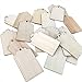 Produktbild TAOtTAO Holz Tags unfertige Holz Bastelbedarf DIY Holzhandwerk leere Holz Geschenkanhänger Aufgelistete Holzschnitzel Dekorative Holzschnitzel Holzhandwerk 100 Packungen (A)