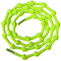 Yellow Frog TieMeKnot Laces - Locking Knotted Laces - perfect for triathlon, running and other sports - 10 colours available (red, blue, white, black, neon yellow, neon green, neon orange, pink, sour apple green &amp; lemon yellow) (Neon Yellow)
